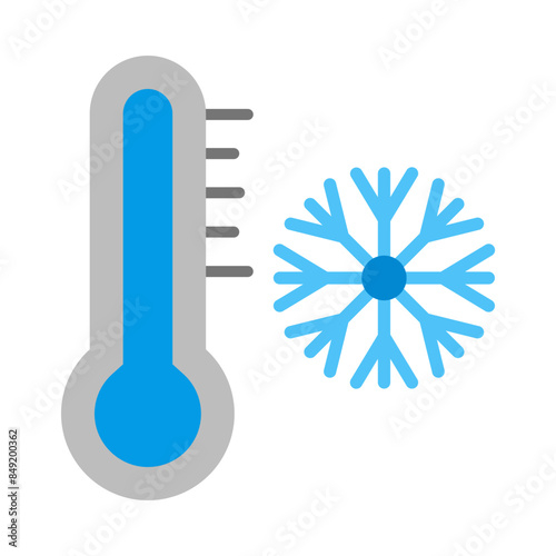 Freezing flat icon