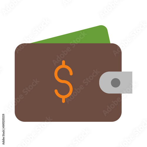 Wallet flat icon