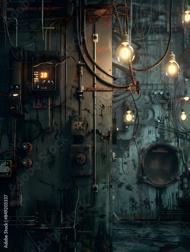 Gritty Electricity A Moody Portrayal of Abandoned Industrial Power