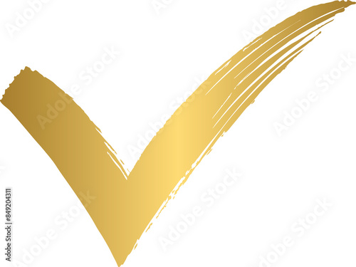 Grunge brush stroke check mark