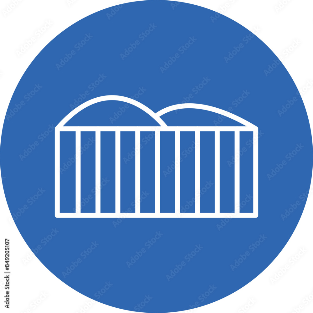 Field line circle icon Field line circle icon