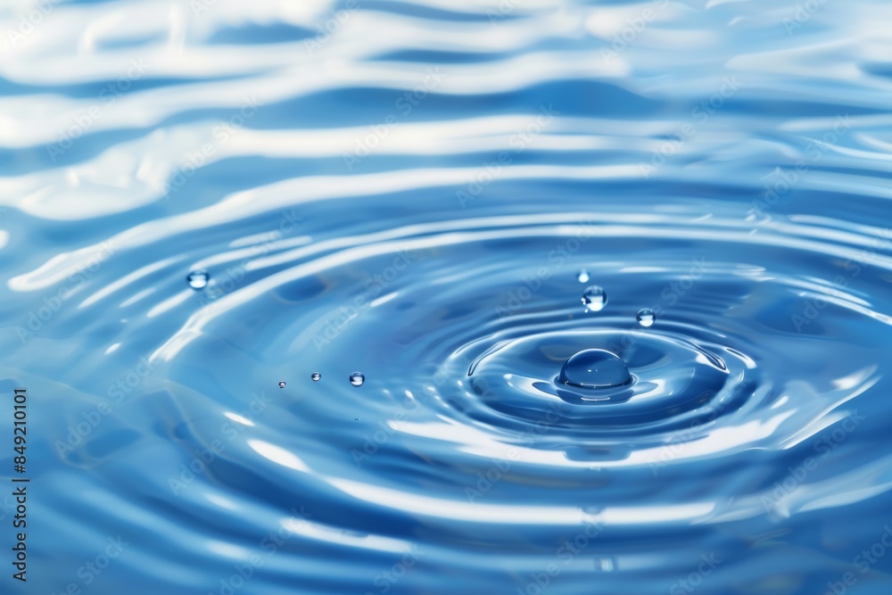 Ripple Effect .Blue gradient background blurred light and shadow simp Ripple Effect .Blue gradient background blurred light and shadow simp