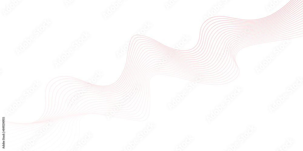 Fototapeta premium Abstract wavy curve lines background. Modern template abstract design flowing particles wave digital frequency track equalizer. abstract wave line for banner, wallpaper background with wave design