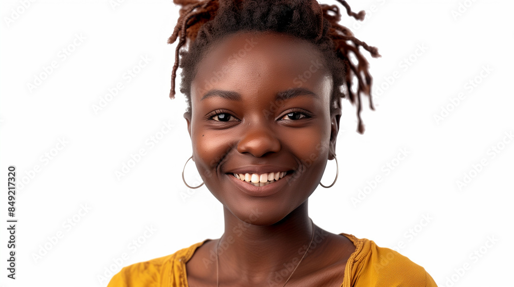 portrait of a female african person smiling 4k face expression portrait of a female african person smiling 4k face expression