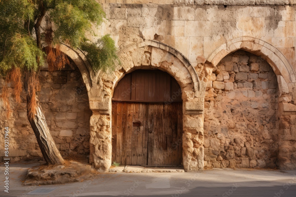 Gate of Jaffa, Jerusalem A Historical Portal for the Old City., generative IA Gate of Jaffa, Jerusalem A Historical Portal for the Old City., generative IA