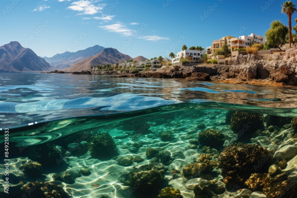 Underwater paradise in Sharm El Sheikh., generative IA