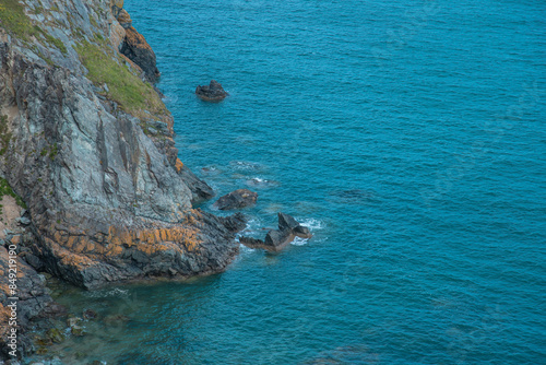 Dublin, Ireland - seaside under blue sky and white clouds photo