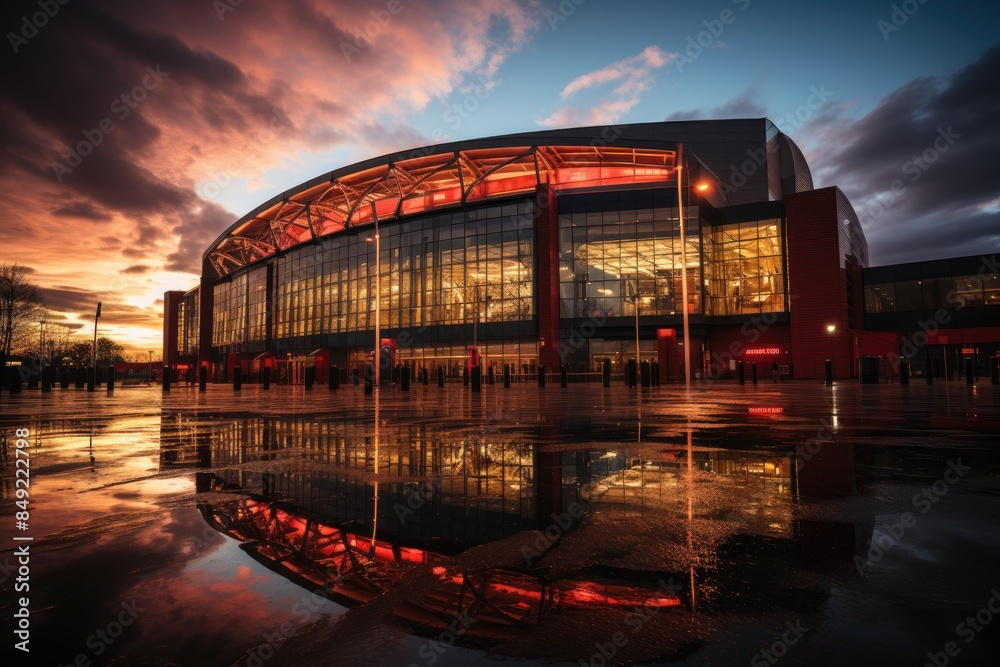 Anfield Stadium Passion and Football in Liverpool., generative IA