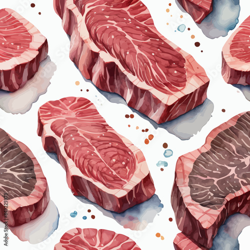 Wagyu Steaks Ilustration Design Very terrifying