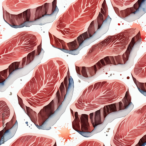 Wagyu Steaks Ilustration Design Very terrifying