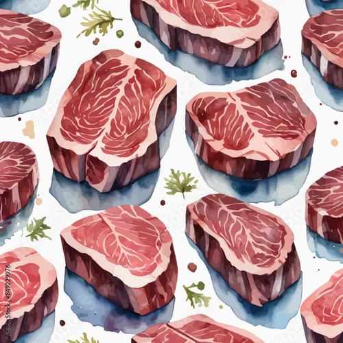Wagyu Steaks Ilustration Design Very terrifying