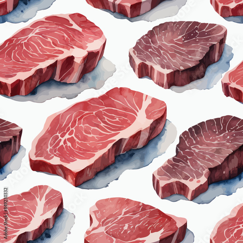 Wagyu Steaks Ilustration Design Very terrifying