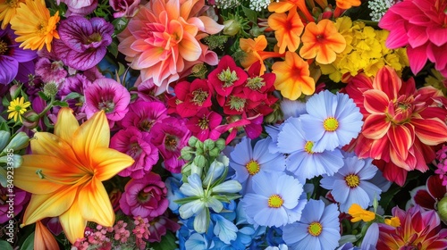 Vibrant shades of flowers