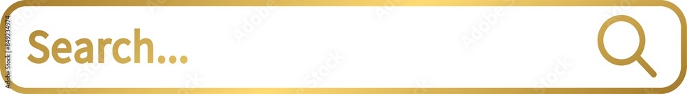 Golden Search bar icon Golden Search bar icon