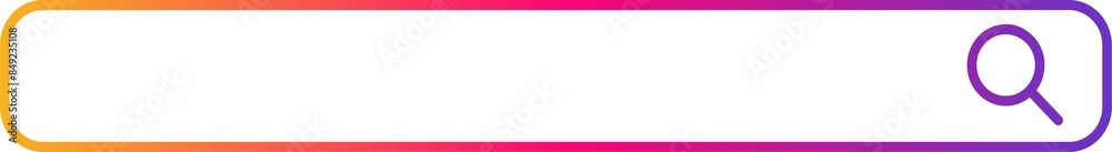 Gradient search bar icon Gradient search bar icon