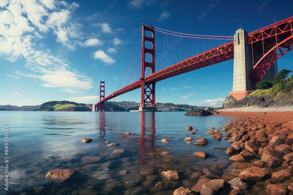 25 de April Bridge over the Tagus River, Lisbon., generative IA
