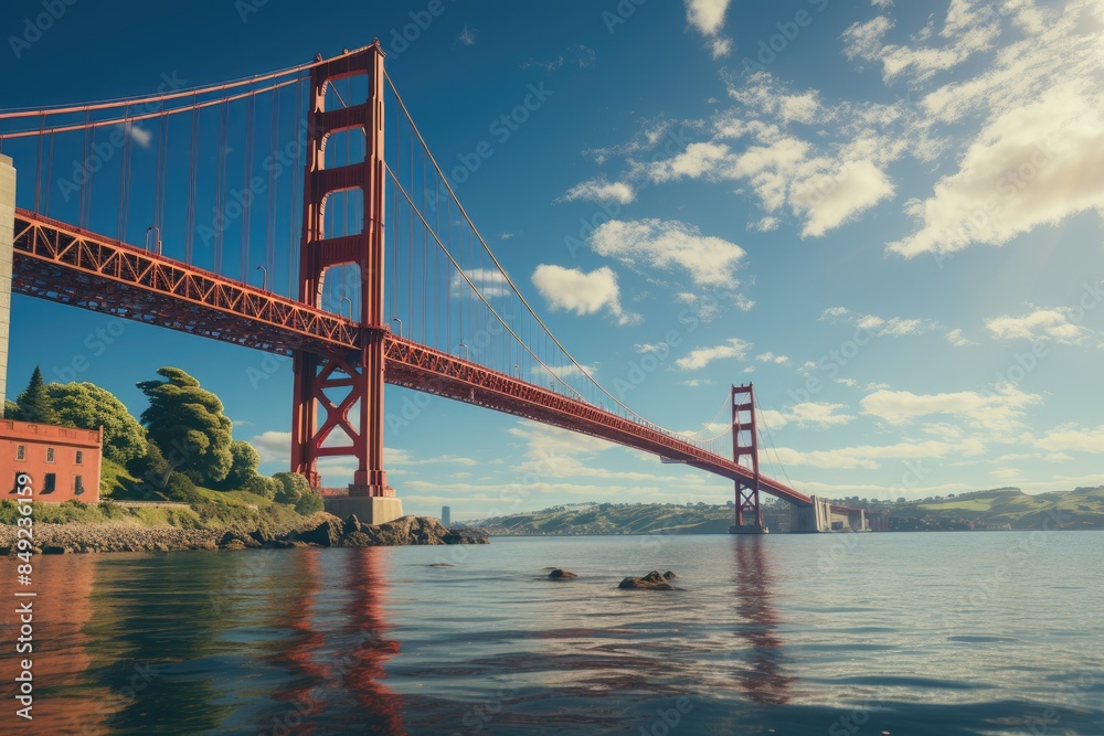 25 de April Bridge over the Tagus River, Lisbon., generative IA