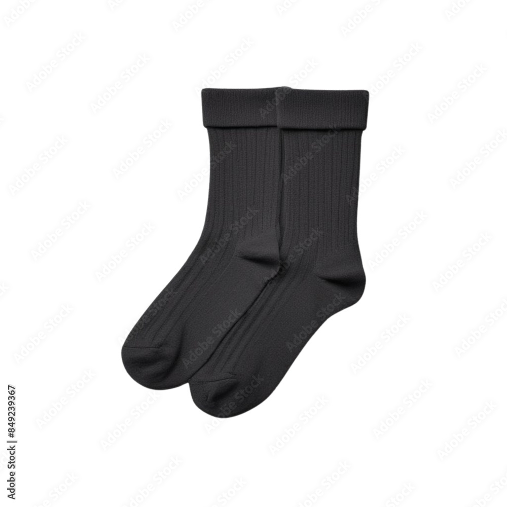 Black socks isolated on a white background. Black socks isolated on a white background.