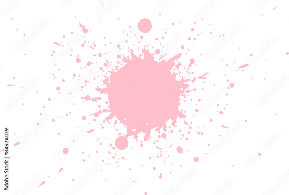 Obraz premium Pink Color Paint Splatter 