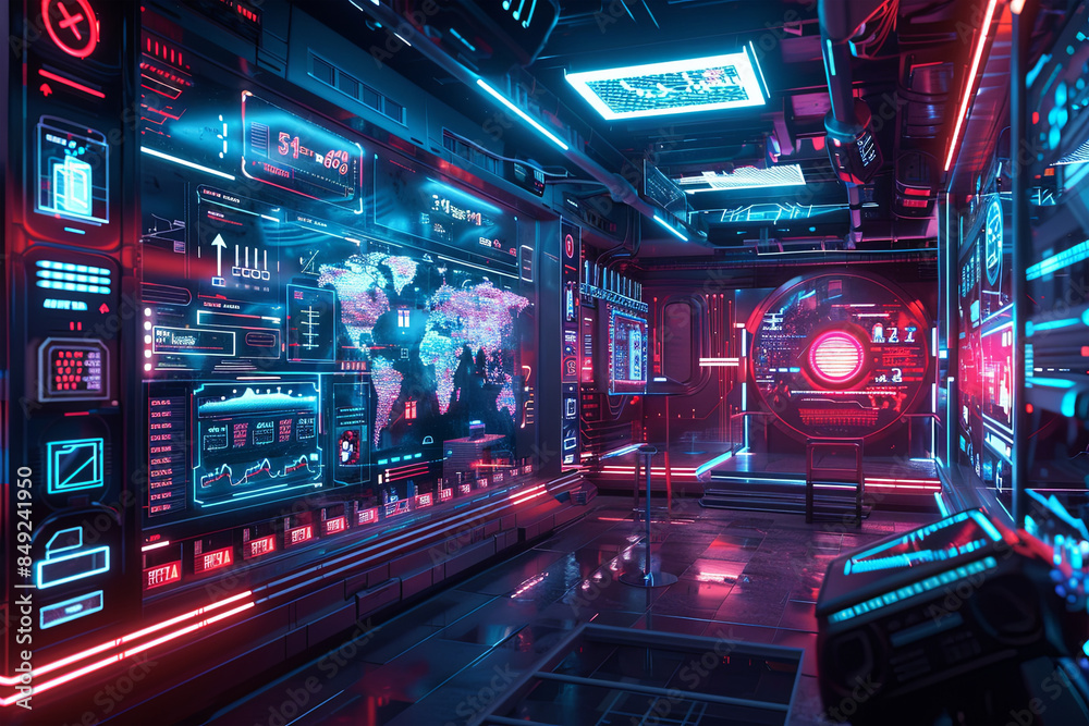 A futuristic e-commerce scene depicting a store that never sleeps. Picture a vibrant, neon-lit storefront with AI-driven interfaces seamlessly handling customer inquiries Picture a vibrant, neon-lit c A futuristic e-commerce scene depicting a store that never sleeps. Picture a vibrant, neon-lit storefront with AI-driven interfaces seamlessly handling customer inquiries Picture a vibrant, neon-lit c