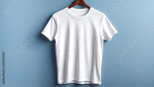 Mockup empty white T-shirt.