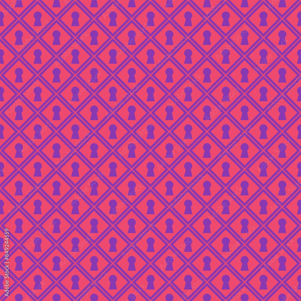 Alice in Wonderland seamless pattern keyhole Alice in Wonderland seamless pattern keyhole