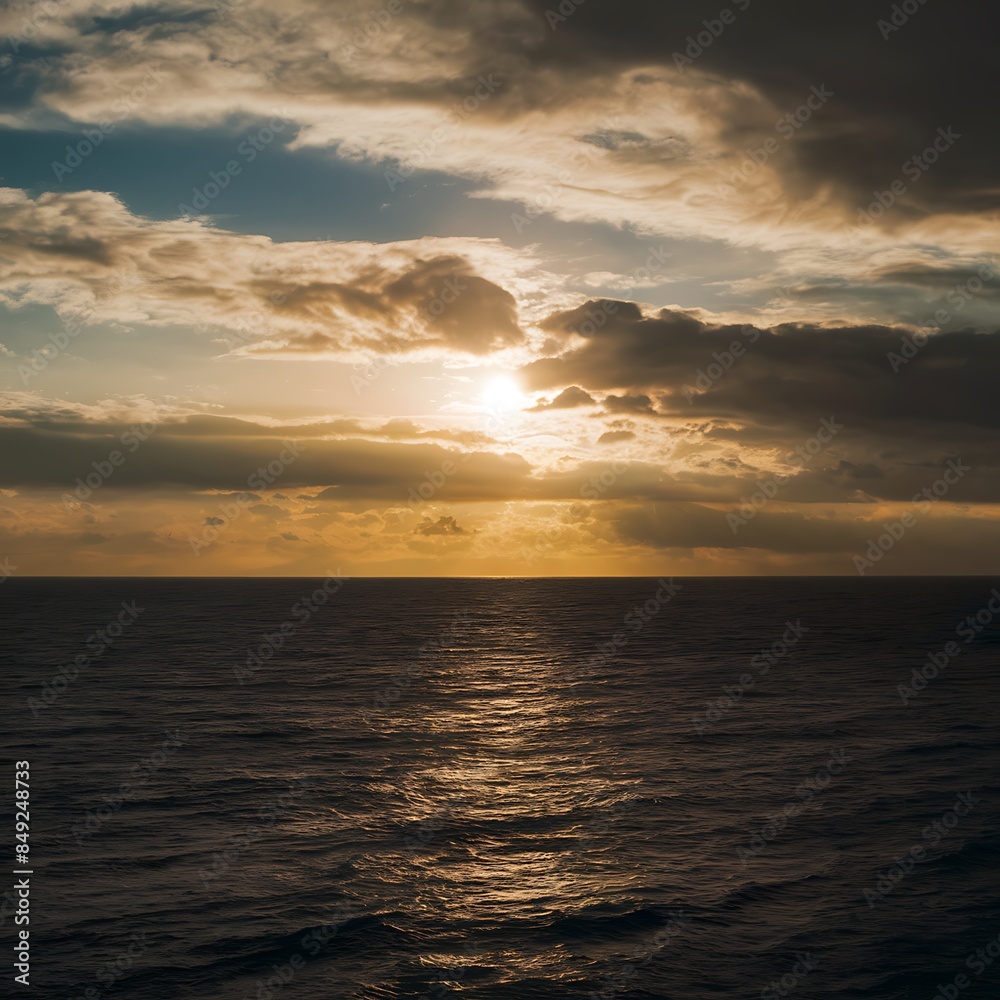 Obraz premium sunset over the sea