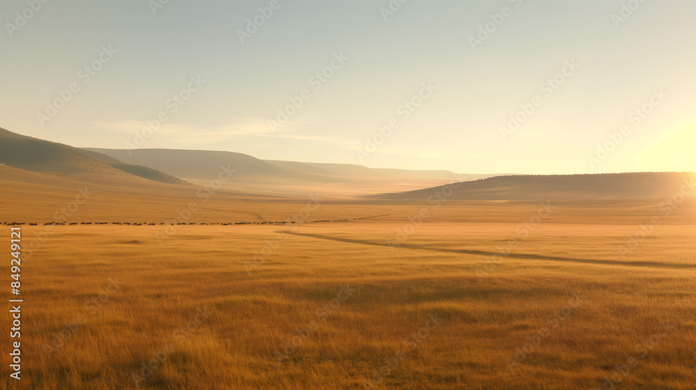 Witness the awe-inspiring Serengeti, a vast savanna teeming with wildlife on an endless migration., Serengeti National Park, Tanzania Witness the awe-inspiring Serengeti, a vast savanna teeming with wildlife on an endless migration., Serengeti National Park, Tanzania