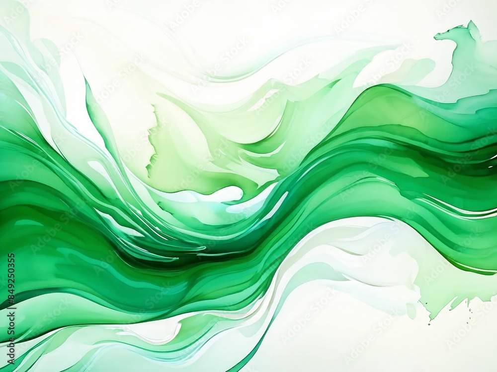 abstract green wave background abstract green wave background