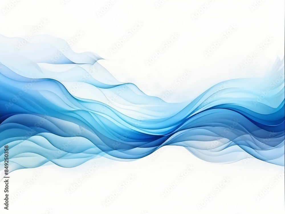 Fototapeta premium abstract blue wave background