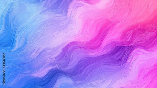 Abstract colorful wavy background. Blue pink purple pastel vibrant gradient swirl curve wallpaper