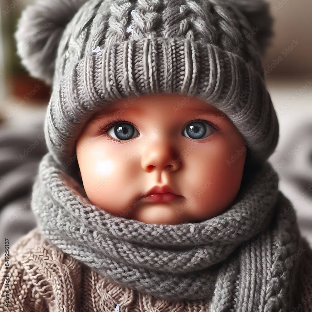 Baby wearing scarf in cold season Baby wearing scarf in cold season