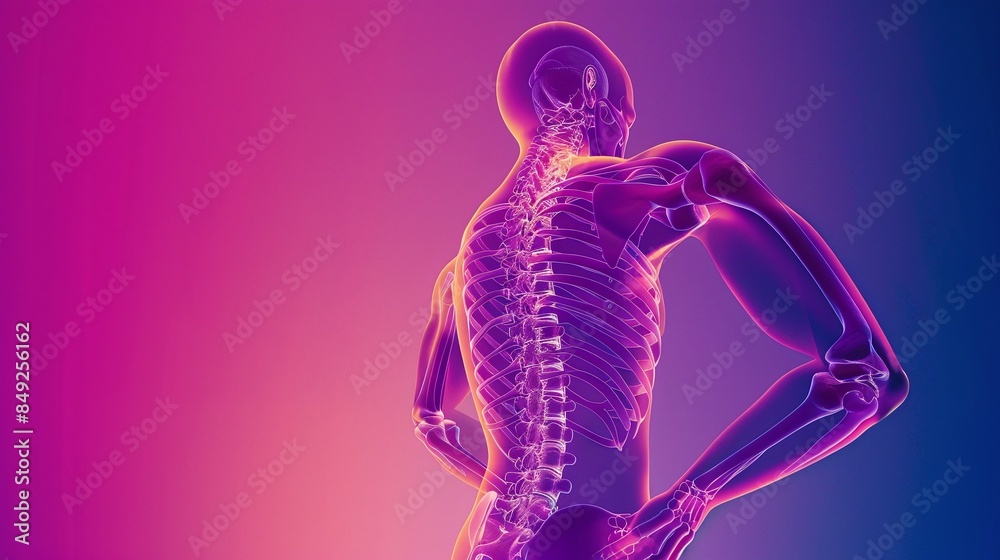 Individual Experiencing Back Pain Due To Poor Posture And Officerelated