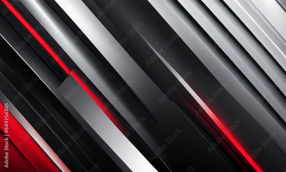 Soft diagonal lines on an abstract black, silver, and red gradient with a light gray and white metallic texture Soft diagonal lines on an abstract black, silver, and red gradient with a light gray and white metallic texture