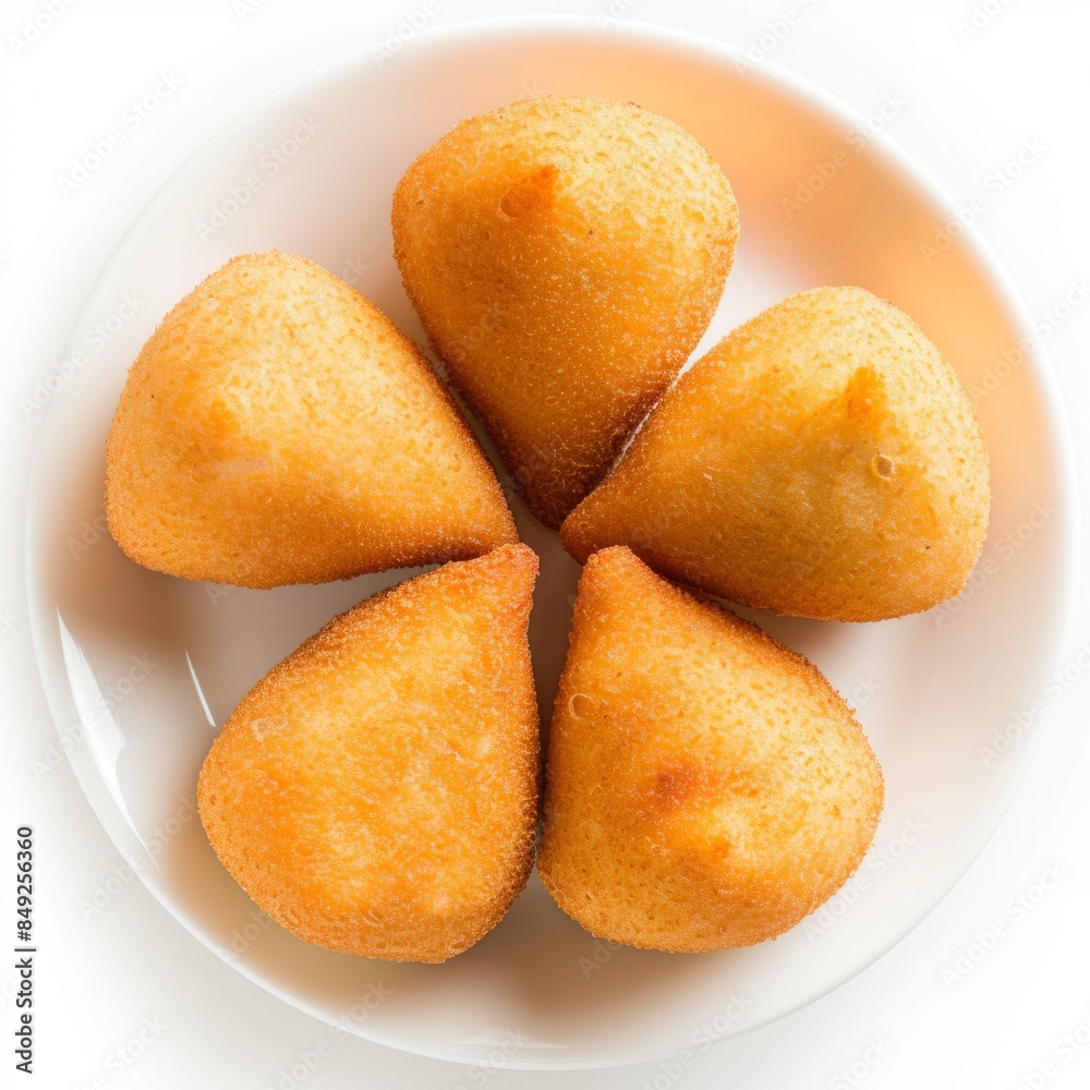 Top-View of Brazilian Coxinha, a Flavorful Street Food from Brazil