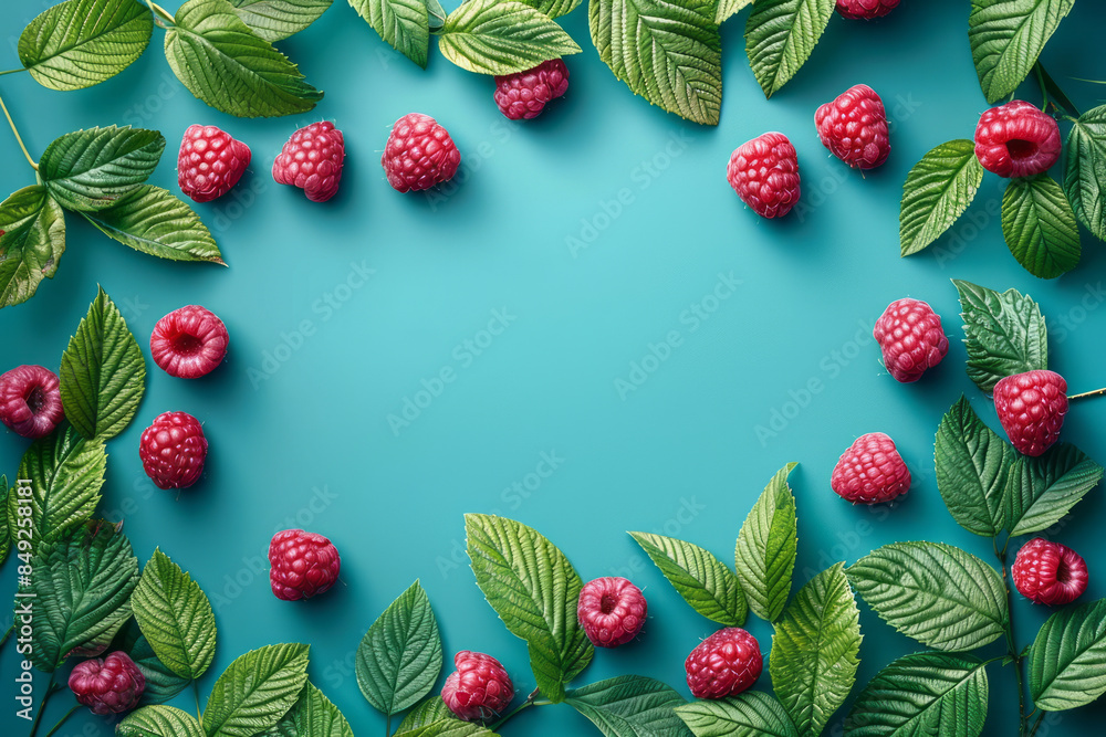 Minimalist arrangement of raspberry leaves and fruits on a clean pastel backdrop, representing women's wellness. Minimalist arrangement of raspberry leaves and fruits on a clean pastel backdrop, representing women's wellness.