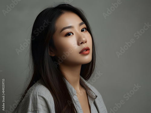 Beautiful fashion portrait of asian woman