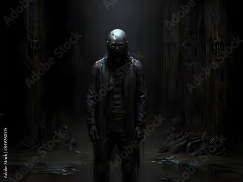 Zombie man in the city