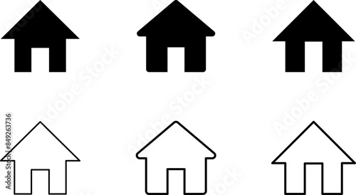 Home Icon. House icon Vector illustration.