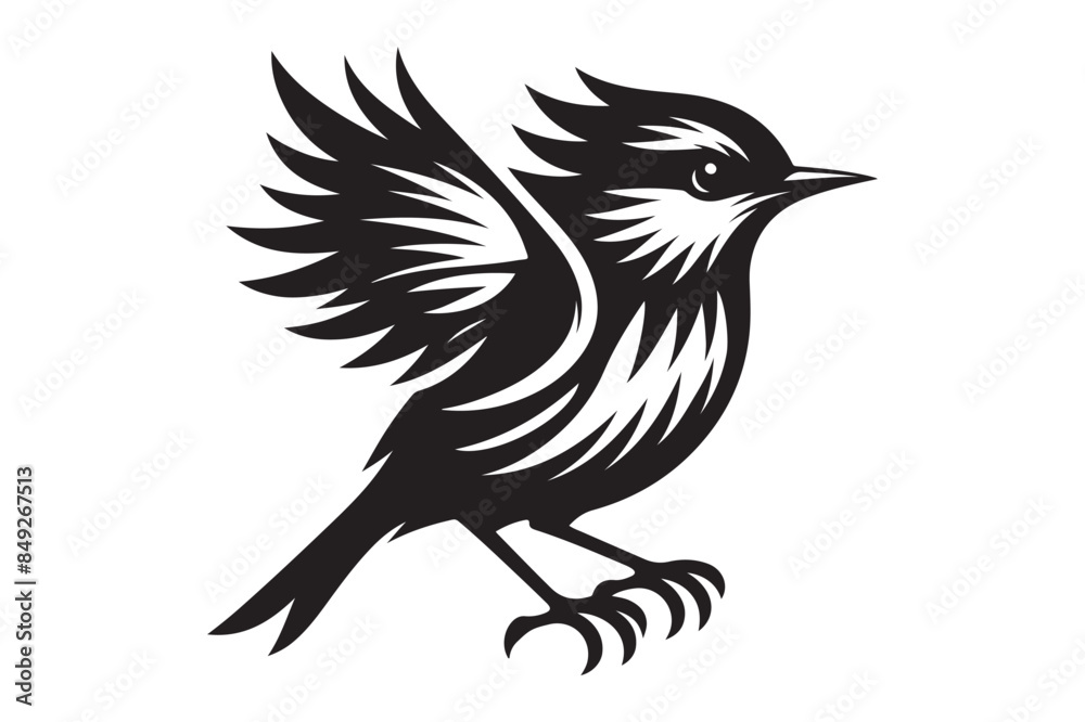 Fototapeta premium bird silhouette vector illustration graphic design