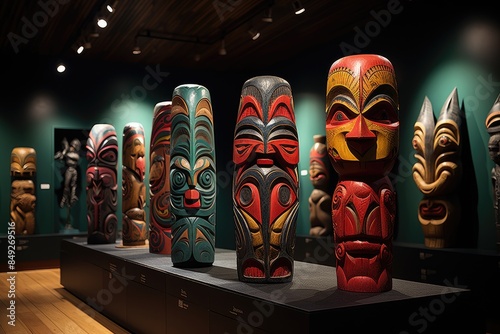 Vibrant Art Gallery in Rotorua, New Zealand., generative IA