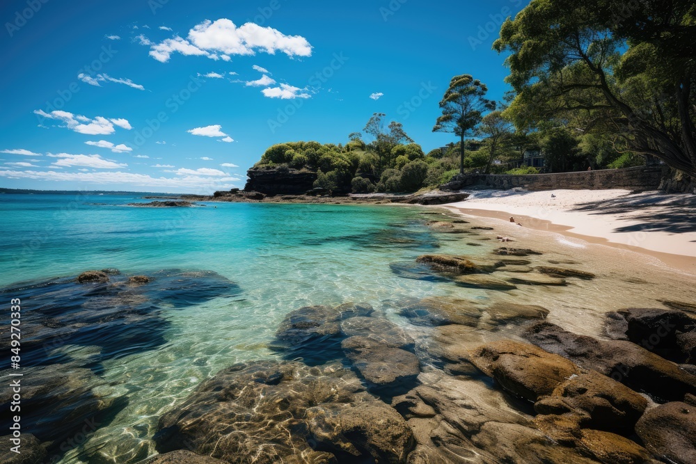 Noosa's untouched coast, Australia Wild Beauty., generative IA