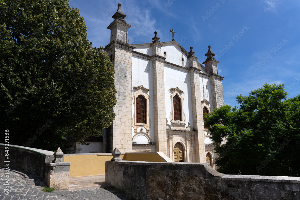 Cathedral of the city of Leiria in a sunny day. Portugal. Cathedral of the city of Leiria in a sunny day. Portugal.