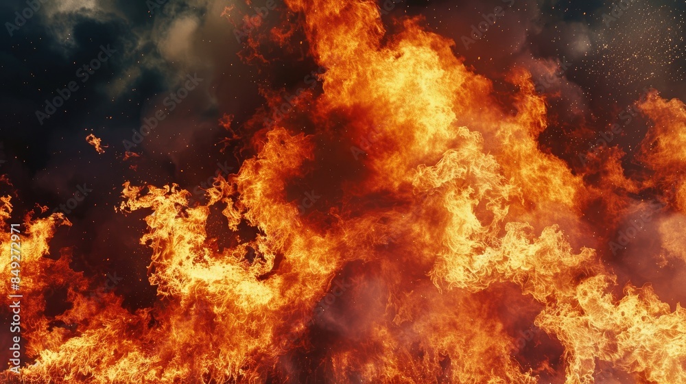 Burning fire image for fire drill demonstration background Burning fire image for fire drill demonstration background