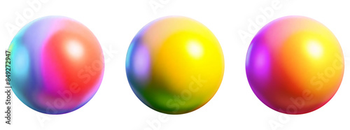 Colorful ball. Set of colorful balls isolated on white background. Vector illustration