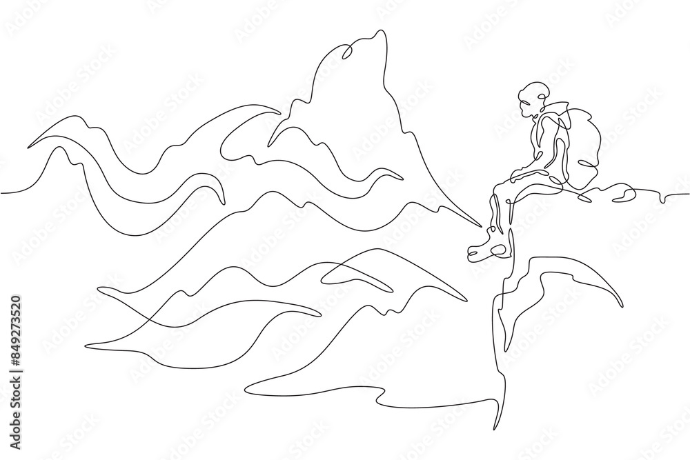 tourist goes in the mountains 04 tourist goes in the mountains 04