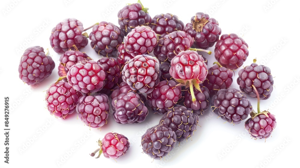 Boysenberry isolated white background Boysenberry isolated white background