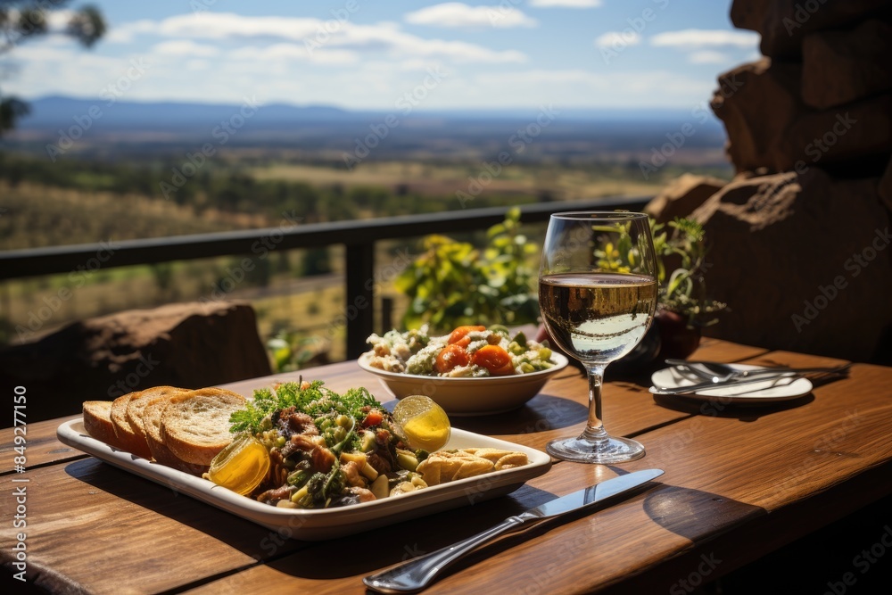 Wine and food museum in Cessnock, Australia., generative IA