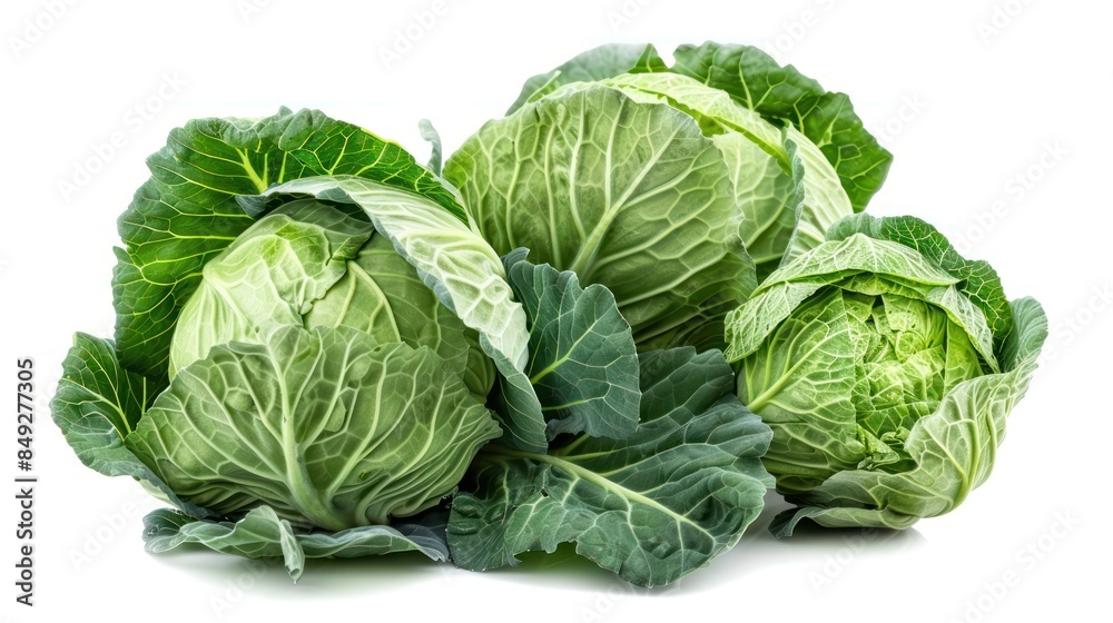 Cabbage isolated white background Cabbage isolated white background