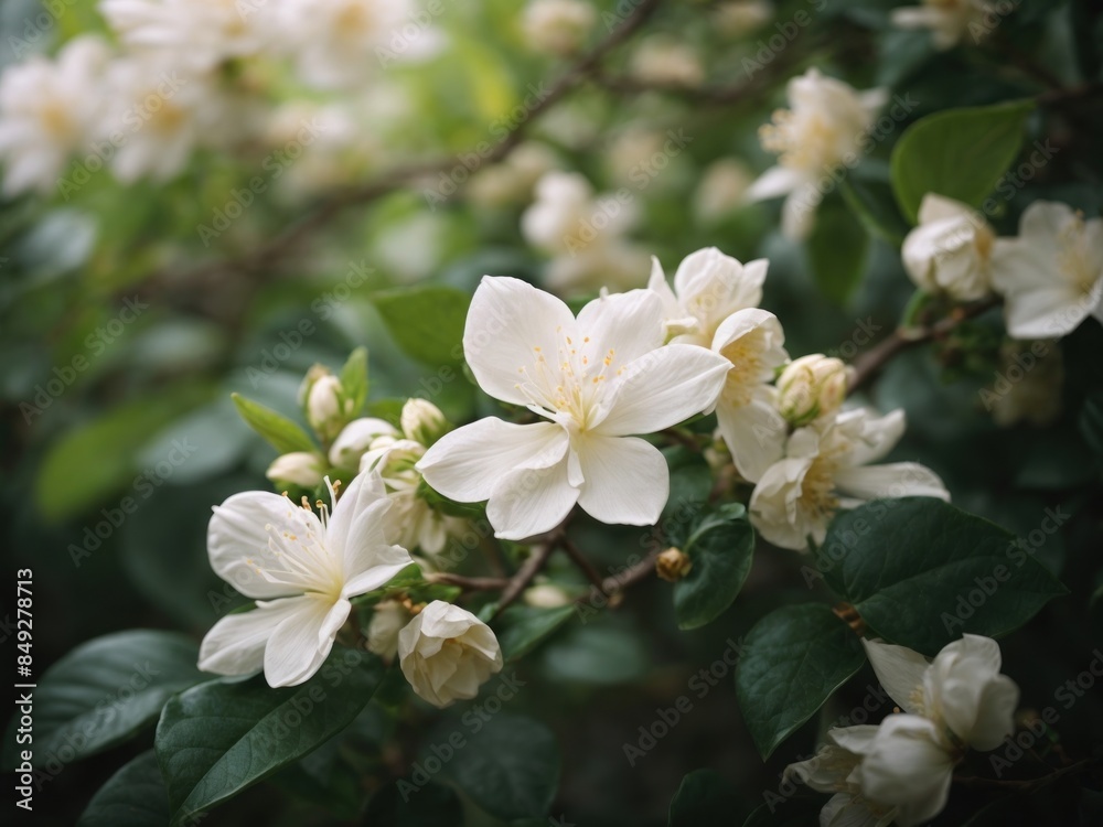 closeup shot of an Arabian jasmine closeup shot of an Arabian jasmine